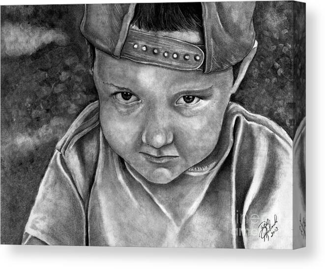 Pencil Canvas Print featuring the drawing Jeremiah #1 by Bill Richards