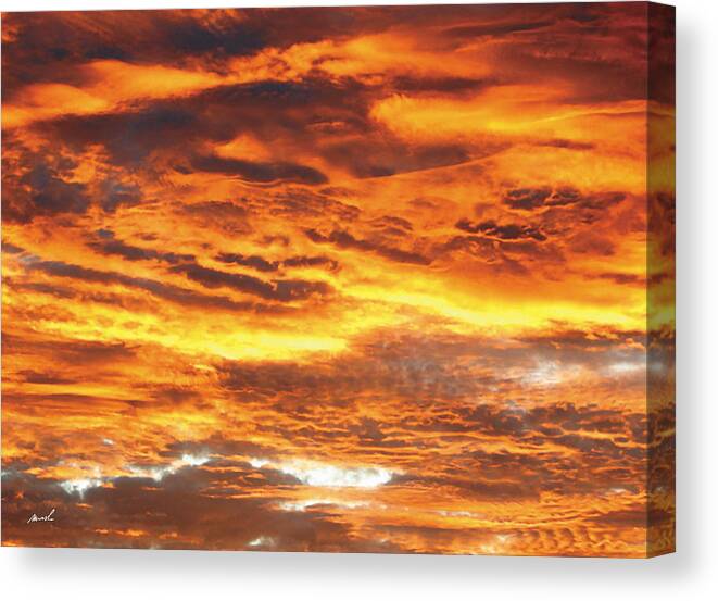 Sunrise Canvas Print featuring the photograph Morning Sun 5 #1 by The Art of Marsha Charlebois
