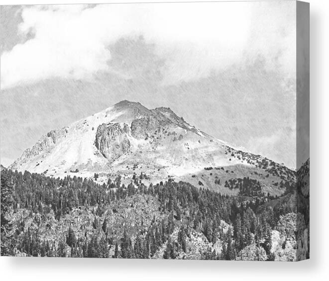  Frank Wilson Canvas Print featuring the photograph Mount Lassen #1 by Frank Wilson