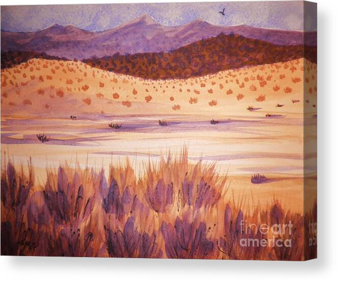 Landscape Canvas Print featuring the painting Solitude #1 by Suzanne McKay