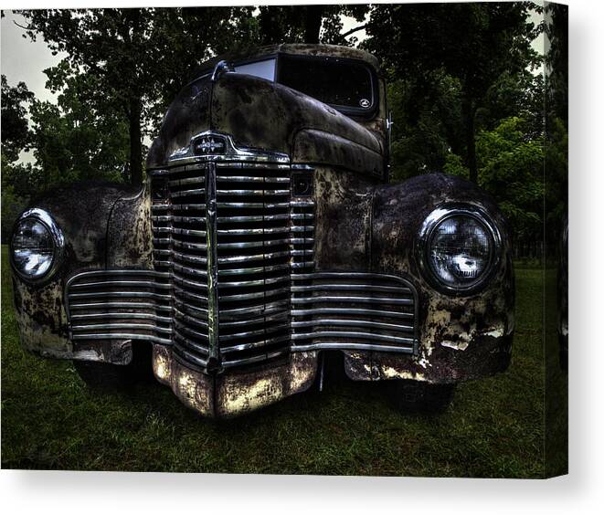 1948 International Truck Canvas Print featuring the photograph 1948 International Truck by Thomas Young