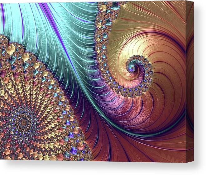 Chaos Canvas Print featuring the photograph Mandelbrot Fractal #3 by Alfred Pasieka