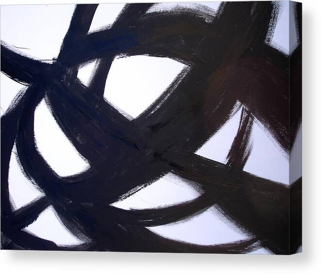 Black Canvas Print featuring the painting 40x60 Abstract Art Painting Modern Robert R Print Limited Edition by Robert R Splashy Art Abstract Paintings