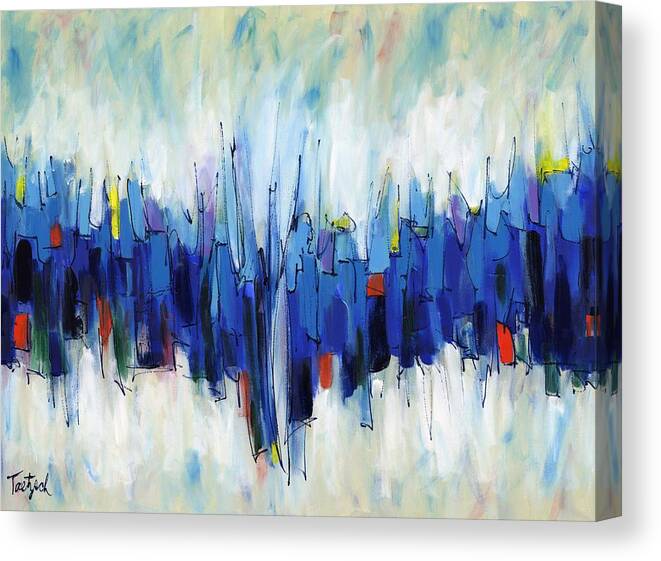 Abstract Canvas Print featuring the painting Abstract Art Sixty-Two by Lynne Taetzsch