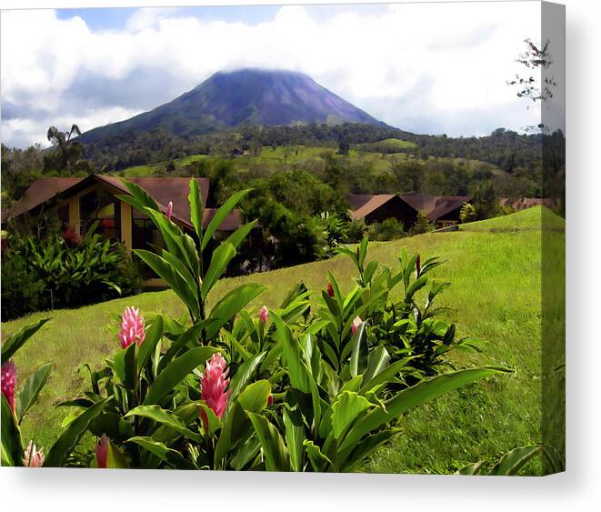 Tropical Canvas Print featuring the photograph Arenal Costa Rica by Kurt Van Wagner
