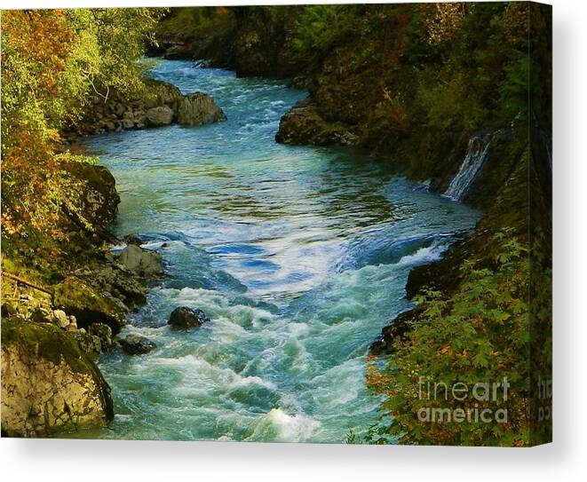 River Canvas Print featuring the photograph Autumn Colors by Gallery Of Hope 