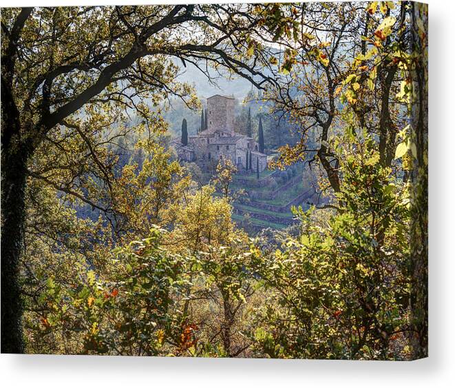 Agriculture Canvas Print featuring the photograph Autumn in Chianti by Eggers Photography