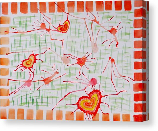 Love Canvas Print featuring the painting Bonds of LOVE by Sonali Gangane