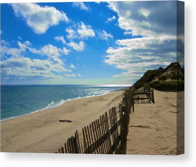 Cahoon Hollow Beach Canvas Print featuring the photograph Cahoon Hollow Beach by Amazing Jules