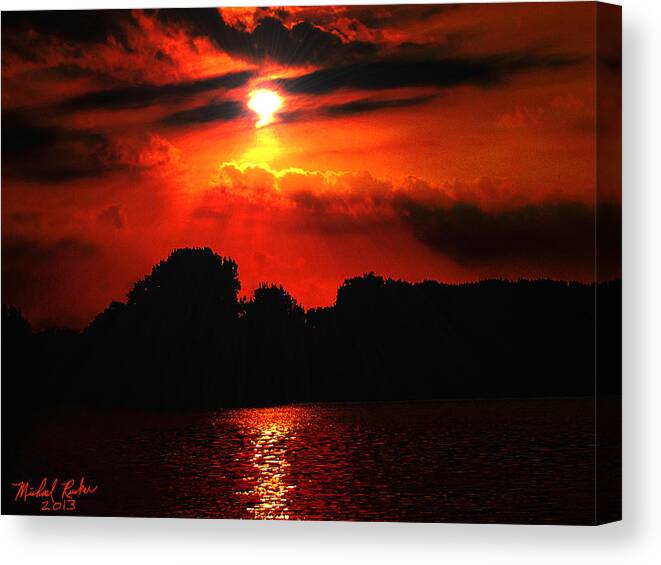 Sunrise Canvas Print featuring the photograph Canadian Sunrise by Michael Rucker