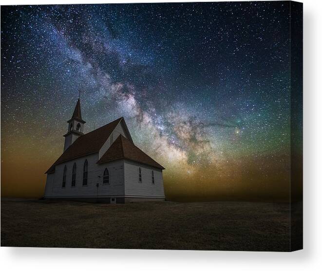 ‪#‎heavenly‬ Canvas Print featuring the photograph Celestial by Aaron J Groen