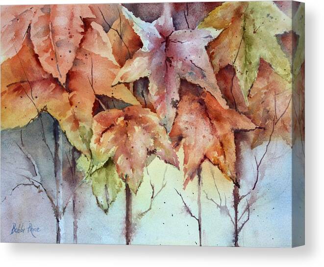 Watercolors Canvas Print featuring the painting Changing Colors by Bobbi Price