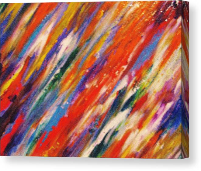 Healing Energy Canvas Print featuring the painting Colors 55 by Helen Kagan