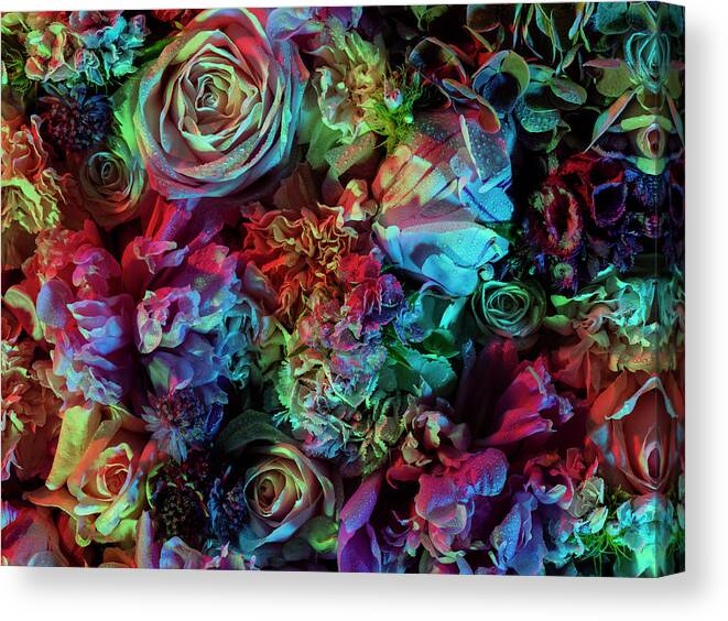 Tranquility Canvas Print featuring the photograph Colourful And Vibrant Floral by Jonathan Knowles