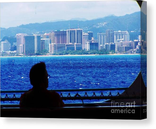 Whale Watching Tour Canvas Print featuring the photograph Contemplation of Paradise by Brigitte Emme