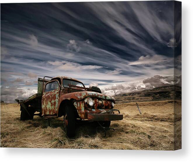 Car Canvas Print featuring the photograph Corrosion by ?orsteinn H. Ingibergsson