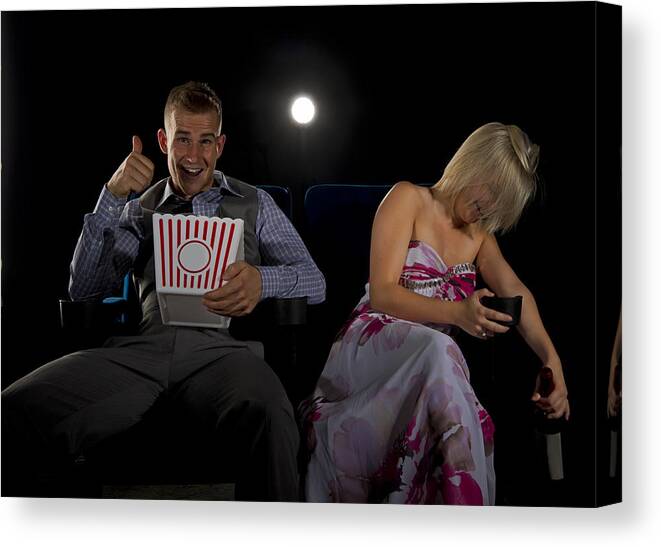 Couple Canvas Print featuring the photograph Date Night by Jim Boardman