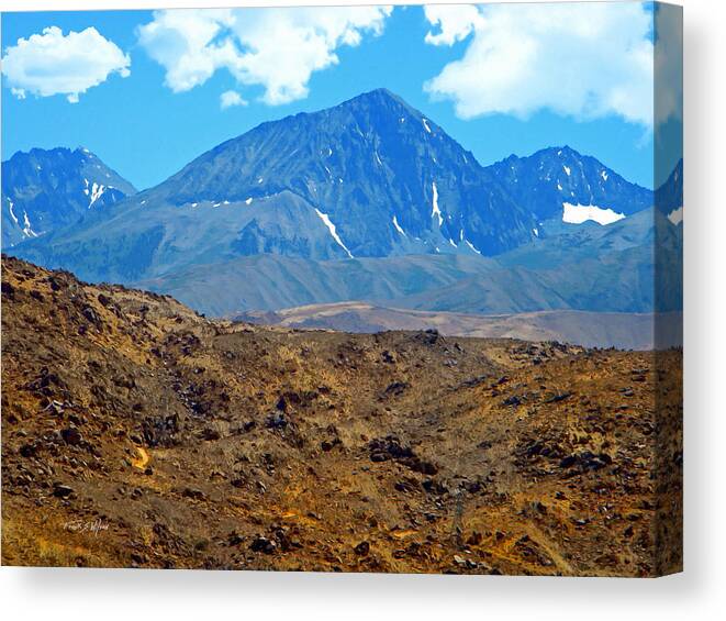 Sierra Canvas Print featuring the photograph Distant Peaks by Frank Wilson