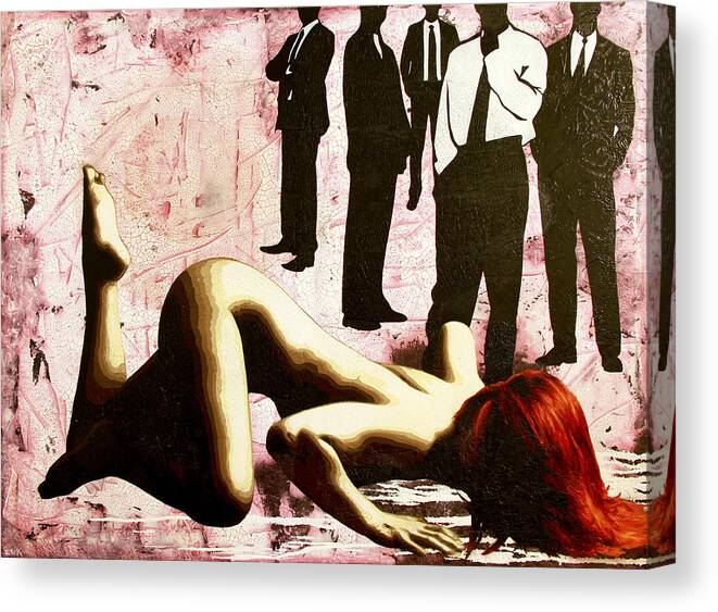 Submission Canvas Print featuring the painting Don't You Know What You Are? by Bobby Zeik