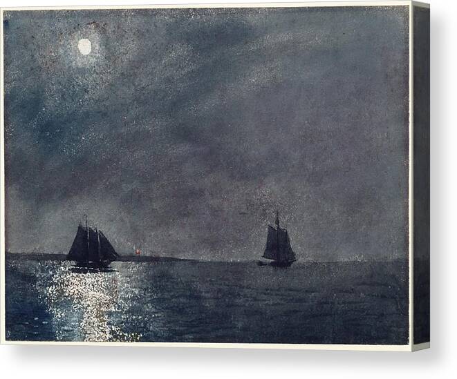 Winslow Homer Canvas Print featuring the painting Eastern Point Light by Winslow Homer