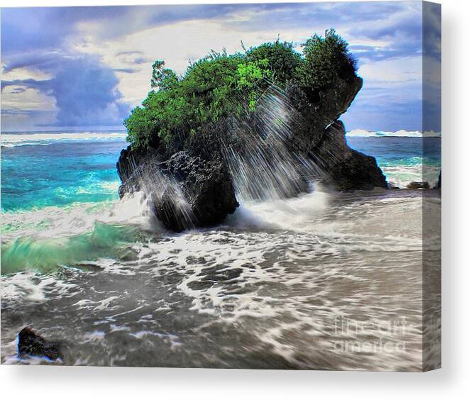 Ocean Surf Canvas Print featuring the photograph Falling Surf by Scott Cameron