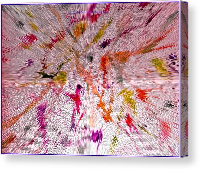 Holi Canvas Print featuring the digital art Festival of Colours by Sonali Gangane
