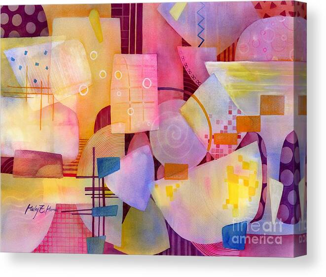 Food Canvas Print featuring the painting Happy Hour by Hailey E Herrera
