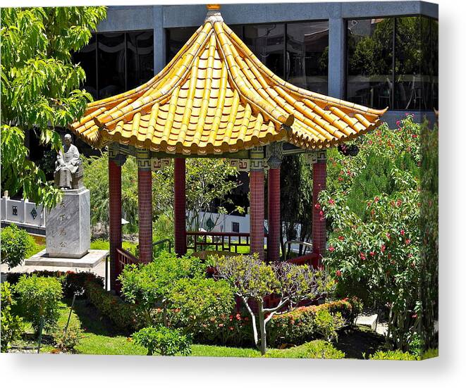 Garden Canvas Print featuring the photograph Honolulu Airport Chinese Cultural Garden by Michele Myers