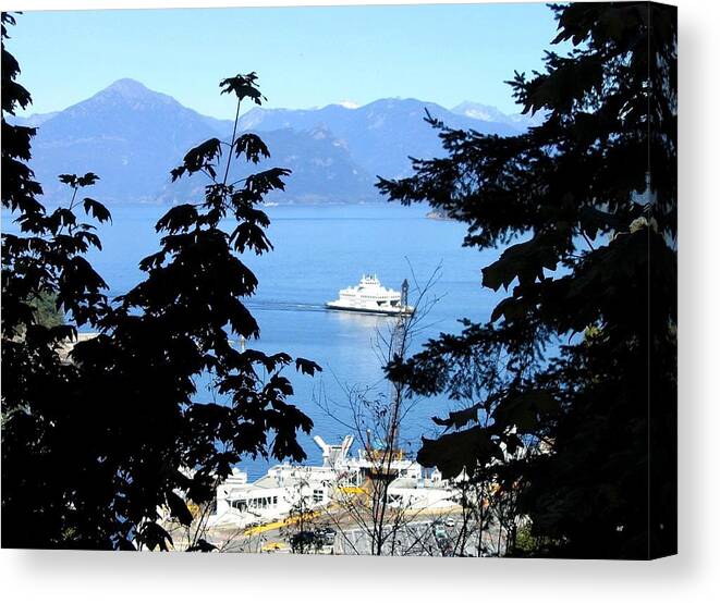 Horseshoe Bay Ferry Terminal Canvas Print featuring the photograph Horseshoe Bay Ferry Terminal by Will Borden