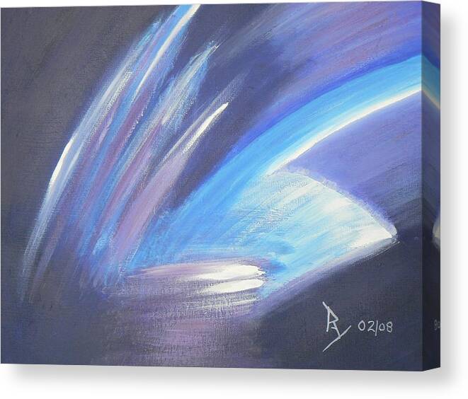Acrylic Canvas Print featuring the painting Icy by Ray Nutaitis