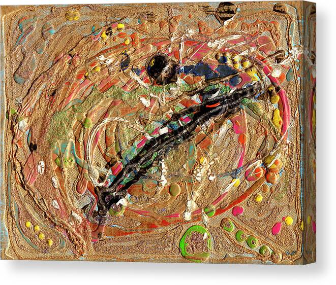 Abstract Canvas Print featuring the painting In the Beginning by Strangefire Art    Scylla Liscombe