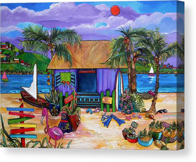 Island Canvas Print featuring the painting Island Time by Patti Schermerhorn