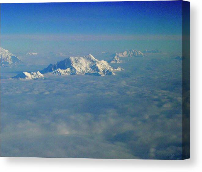 Aerial Photography Canvas Print featuring the photograph Islands in the Sky by Jeremy Rhoades