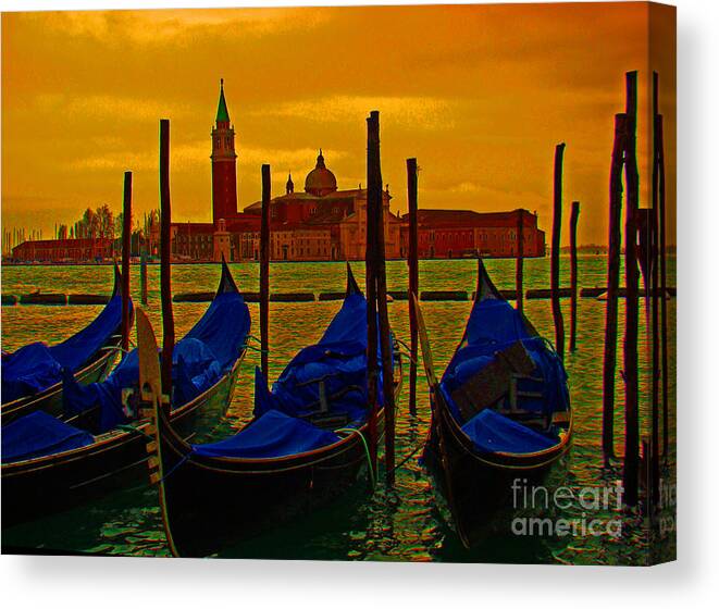 Al Bourassa Canvas Print featuring the photograph Isola Di San Giorgio Maggiore in Venice by Al Bourassa