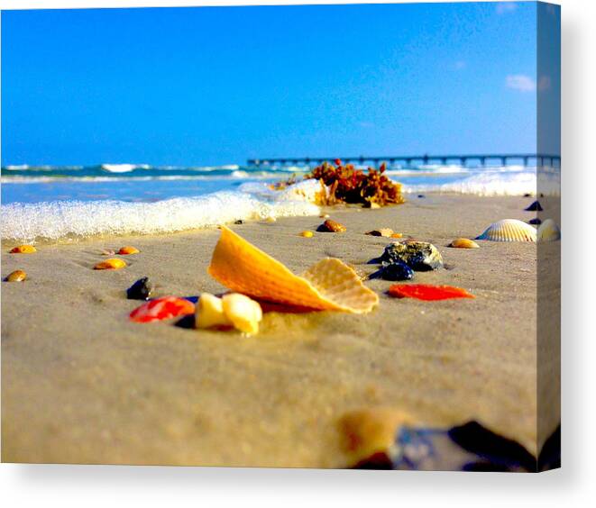 Beach Canvas Print featuring the photograph Life Is A Beach I'm Just Playing In The Sand by Jaynee Peterson