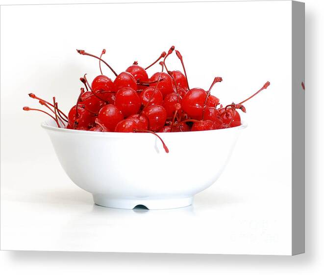 Cut Out Canvas Print featuring the photograph Life is Just a Bowl of Cherries 1 by Amy Cicconi