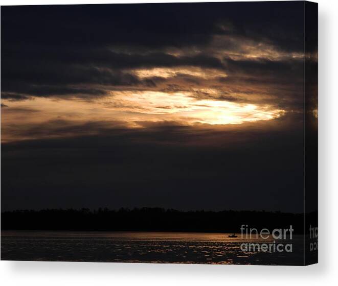 Sunset Canvas Print featuring the photograph Looking Down by Gallery Of Hope 