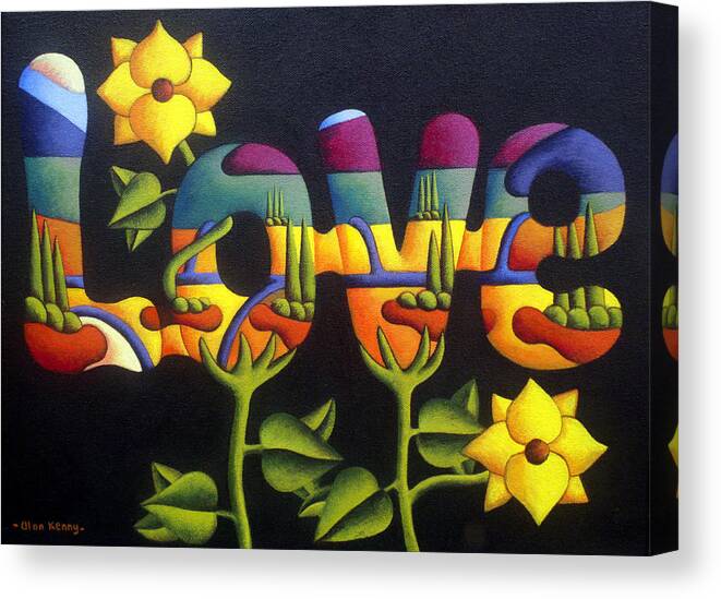 Love Canvas Print featuring the painting Love by Alan Kenny