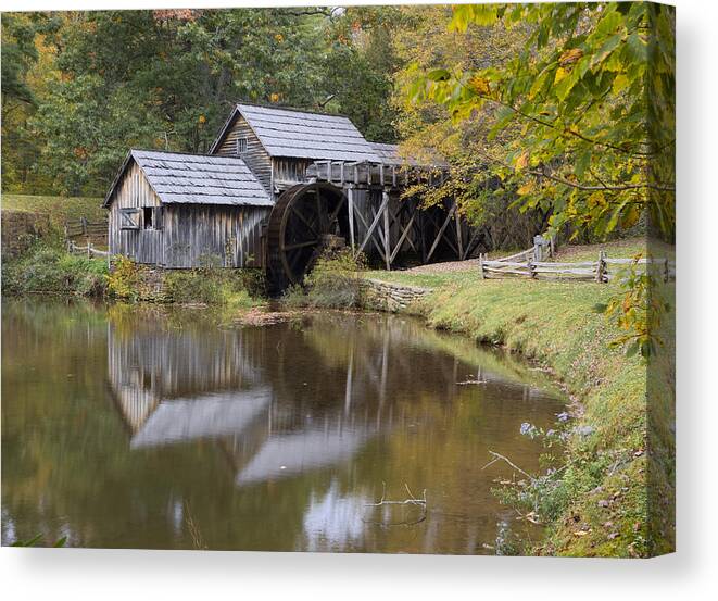 Mayby Mill Canvas Print featuring the photograph Mabry Mill by Harold Rau
