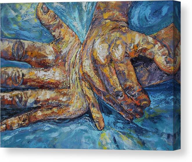 Chiropractic Canvas Print featuring the painting Major Adjustments II by Susi LaForsch