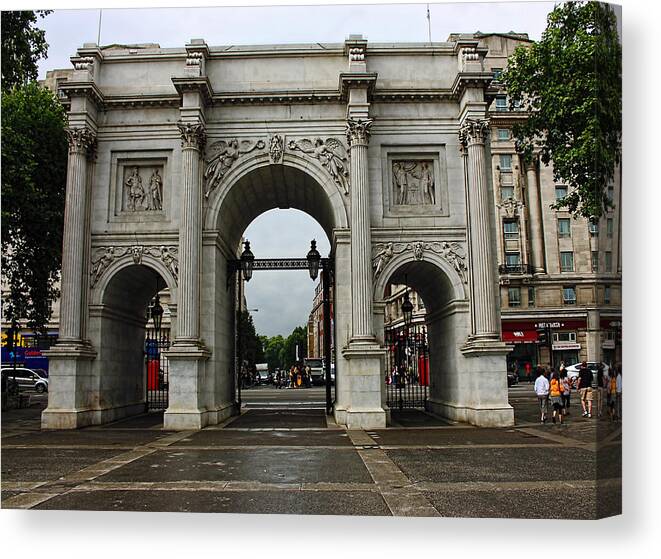 Marble Arch Canvas Print featuring the photograph Marble Arch by Nicky Jameson