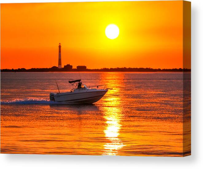 Sunrise Canvas Print featuring the photograph Morning Cruise by Sean Mills