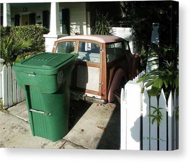 Car Canvas Print featuring the photograph Morris Recycling by R B Harper