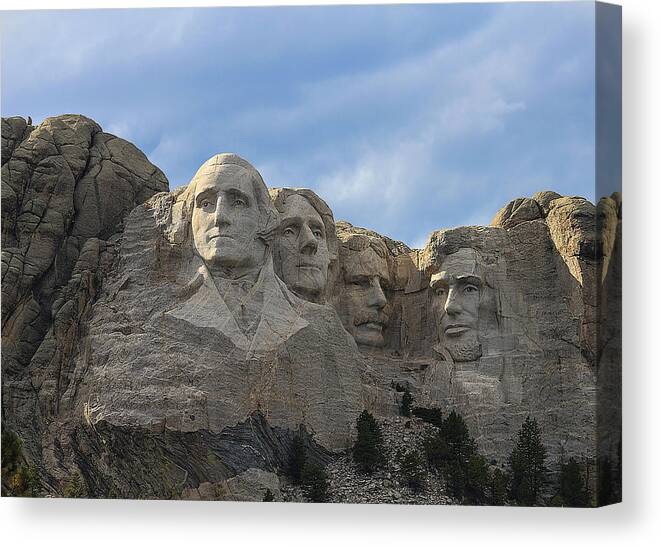 Mounts Canvas Print featuring the photograph Mount Rushmore by Kathleen Scanlan
