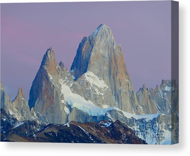 El Chalten Canvas Print featuring the photograph Mt. Fitz Roy by John Shaw