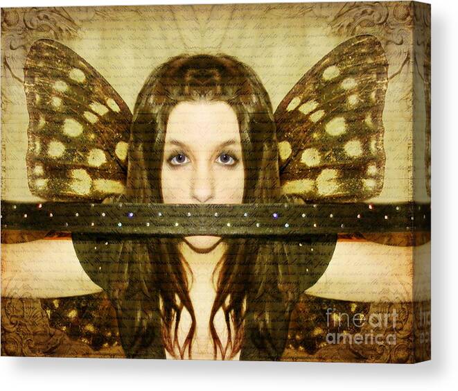 Angel Canvas Print featuring the photograph Mute Witness by Heather King