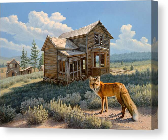 Wildlife Canvas Print featuring the painting Old Haunts by Paul Krapf