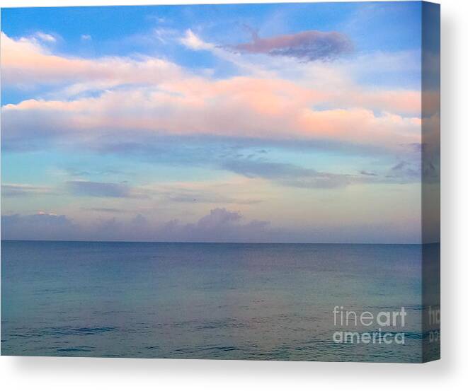 Ocean Canvas Print featuring the photograph Painted by God by Lee Wilson