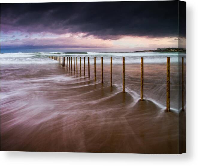 Seascape Canvas Print featuring the photograph Portstewart Strand by Paul Killeen