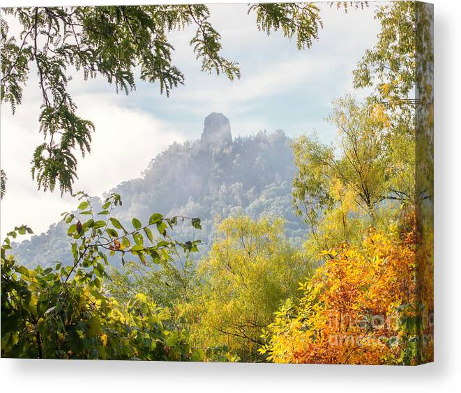 Winona Minnesota Canvas Print featuring the photograph Rainbow Sugarloaf Landscape by Kari Yearous